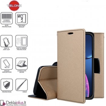 Telone fancy dėklas su skyreliais - auksinės spalvos (telefonui Apple Iphone 13) Telone fancy dėklas su skyreliais - auksinės spalvos (telefonui Apple Iphone 13)